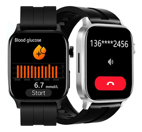 Nfc Reloj Inteligente Hombre Glucemia Presión Arterial Ecg .