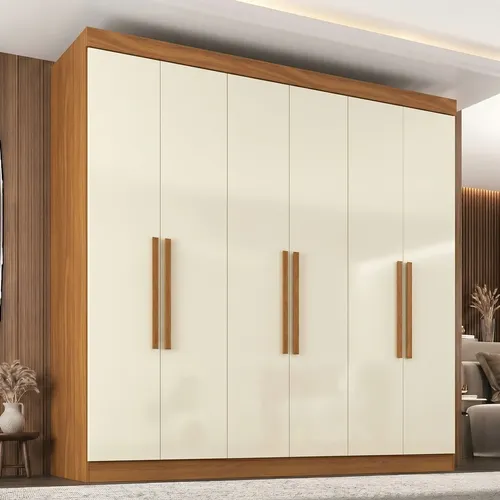 Guarda Roupa Casal Paris 6 Portas 2 Gavetas Paris Fh