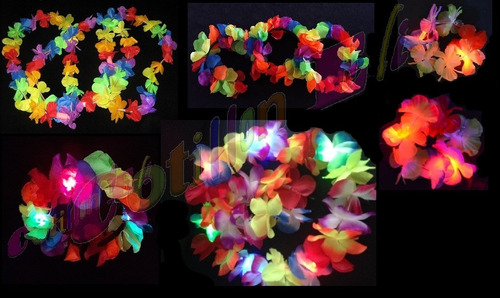 Imagen 4 de 7 de Cotillon Tanda Tematica Hawaiana Combo Hawaiano Super Variad
