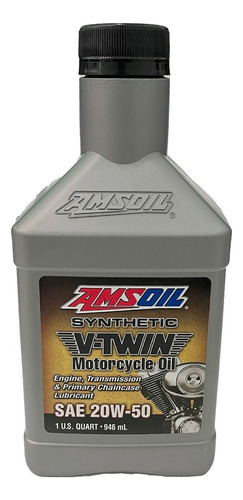 Aceite para motor Amsoil sintético 20W-50 para motos y cuatriciclos de 1 unidad