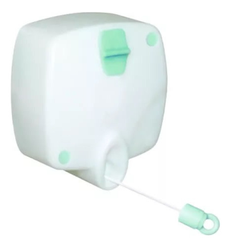 Varal De Parede Automático Rotoflex Corda De 5m Retrátil Cor Branco