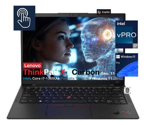 Thinkpad X1 Carbon Gen.11 Core I7-1365u 32gb 512gb 14-touch (Reacondicionado)