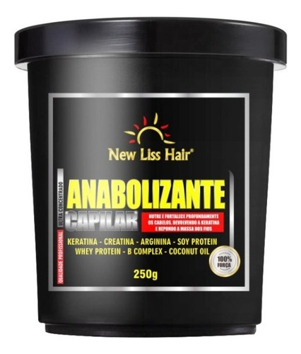 Anabolizante Capilar 250g Crescimento Rápido New Liss Hair