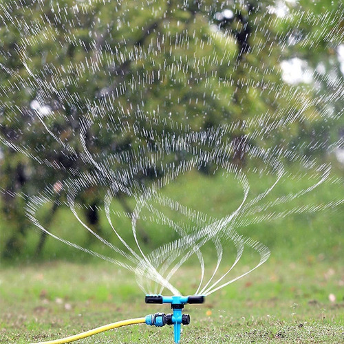 2 Aspersor Jardín Aspersor Césped Giratorio Automático 360