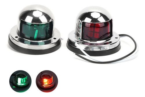 - Led Boat Navigation 8, Señal Roja/verde, Acero Inoxidable