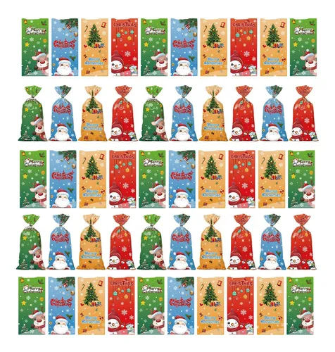 comprar Bolsas De Dulces Navideños Bolsa De Regalos Navideños 50 Bol