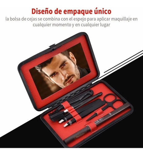 Juego De Pinzas Para Cejas, Acero Inoxidable, Tijeras 7pcs
