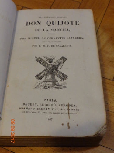 Don Quijote De La Mancha. Cervantes. 1867