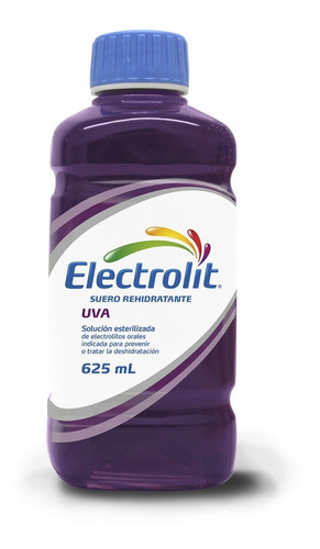 Imagen 1 de 1 de Electrolit Suero Rehidratante Sabor Uva 625 Ml