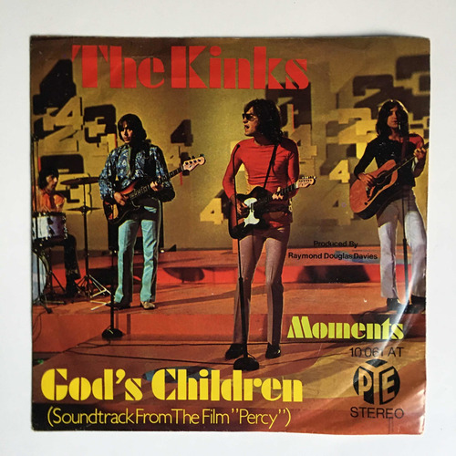 Vinilo The Kinks Gods Children 7 45rpm Alemán 1971