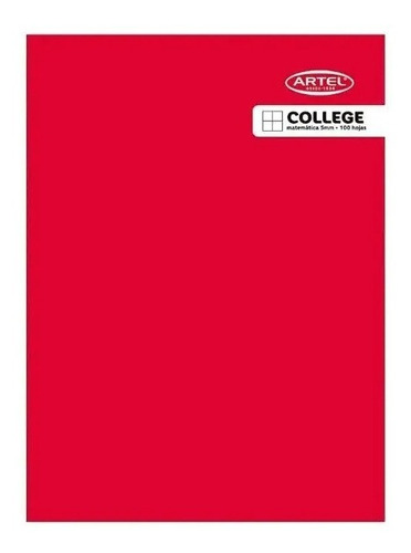 Cuaderno College Cuadro 7mm 100 Hojas 4 Unidades