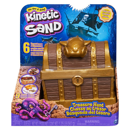 Set De Juego Spin Master Kinetic Sand Búsqueda Del Tesoro 3+