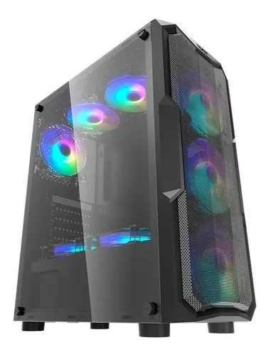 Gabinete Gamer Aigo Aquarius Mesh Mid Tower Atx M-atx Itx Cor Preto Menor preço em Gabinete Gamer Aigo Aquarius Mesh Mid Tower Atx M-atx Itx Cor Preto
