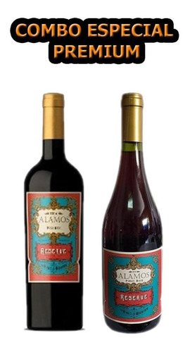 Vinos Promocion Combo X2 Alamos Malbec Pinot Noir