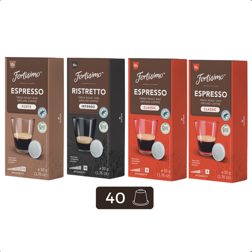 40 Cápsulas De Café Para Nespresso 