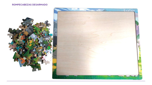 Rompecabezas Madera Evaflex Cuadro Multiplicacion C/100 Pzas