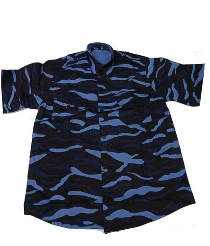 Oferta Camisa Manga Corta Ripstop Camuflado Infanteria Azul 