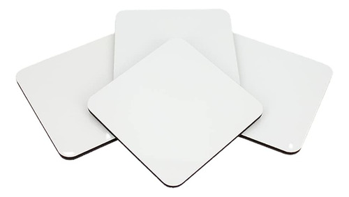 10 Unidades Mdf Posavasos De Sublimación Blanco De Tab...