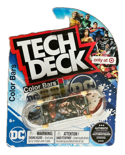 Tech Deck Patineta Skateboard - Dc Superheroes Target Excl Azul Superman