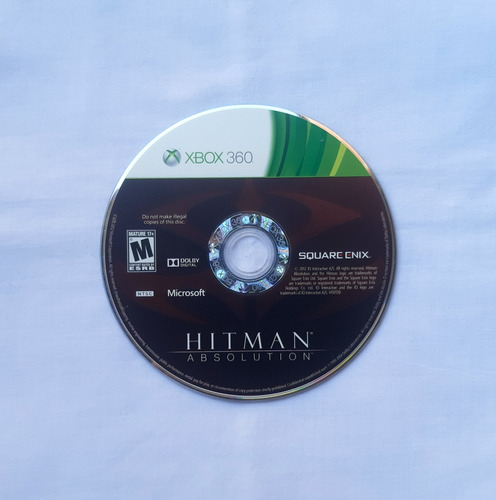 Hitman Absolution Xbox 360 Solo Disco Físico Usado 