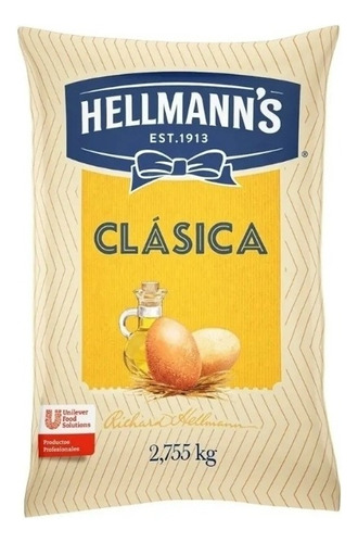 Mayonesa Hellmans X 2.755 Kg / Individual Sobres