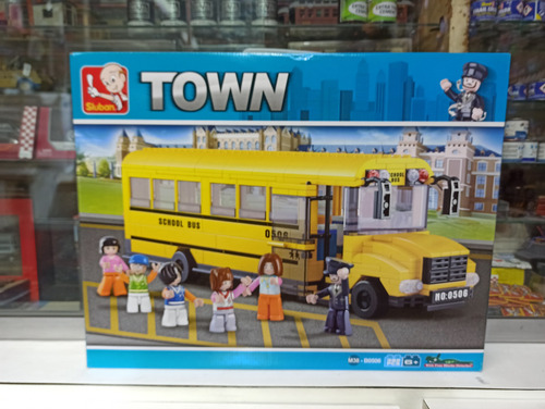 Imagen 9 de 10 de Sluban Town P Armar 382 Pzs B0506 Autobus Transporte Escolar