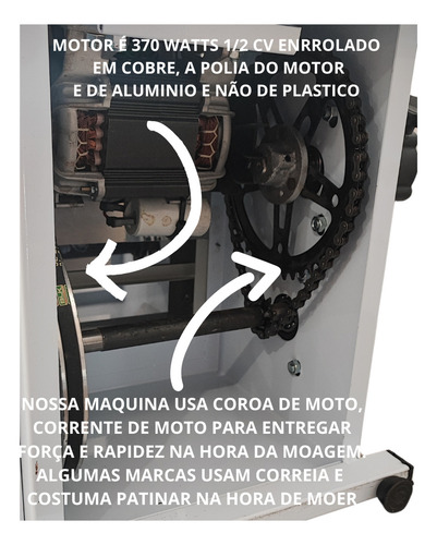 Mini Serra Motor 1/2cv Mesa Móvel C/ Moedor Carne Bja 150-c