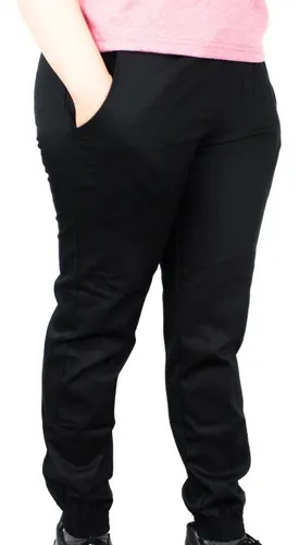 Prestigio familia verano Pantalón De Cocina Hombre Dama Negro Tela Fresca Resistente