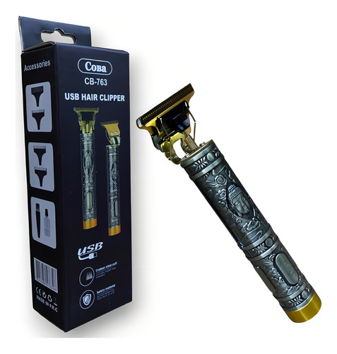 Máquina Rd Cb-763 Sem Fio Dourada 4 Pentes Recarregável Dourado