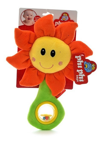 Flor Con Cupula Sonajero De Peluche. Original Phi Phi Toys