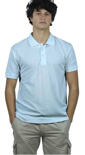 Remera Polo Unisex Celeste - Camisetas.uy