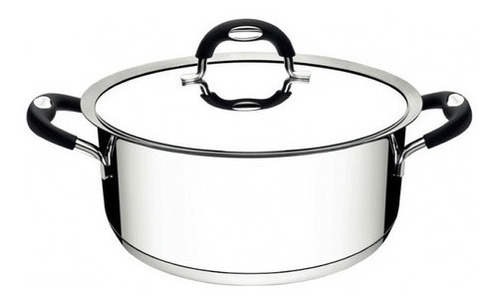 Olla Tramontina Acero Inox Triple Fondo 16 Cm Con Silicona