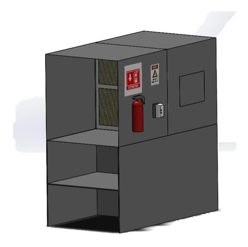 Cabina De Pintar Barata, Mxsyu-050, Útil4x1x1m,real4x2x1m,c.