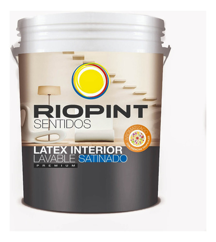 Latex Int. Lavable Bco. Satinado Sentidos Riopint X 10 Lts.