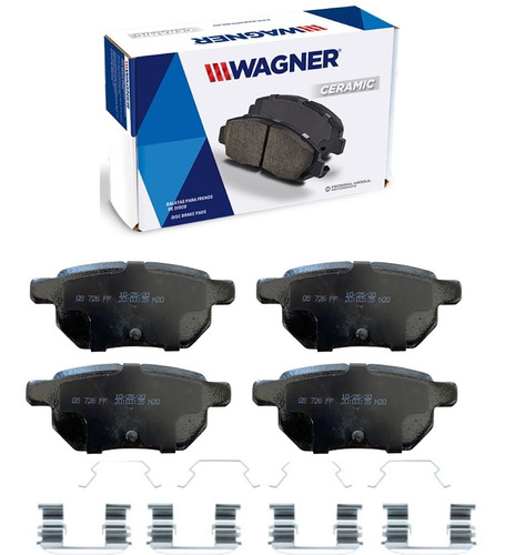 Balatas Traseras Ceramic Corolla 2009 2010 2011 2012 Wagner