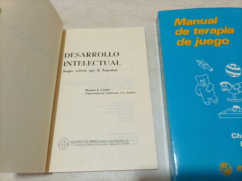 Desarrollo Intelectual. Manual Terapia De Juego. (Usado)