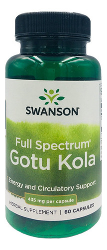 Gotu Kola Centella Asiatica 435mg, 60 Capsulas, Swanson