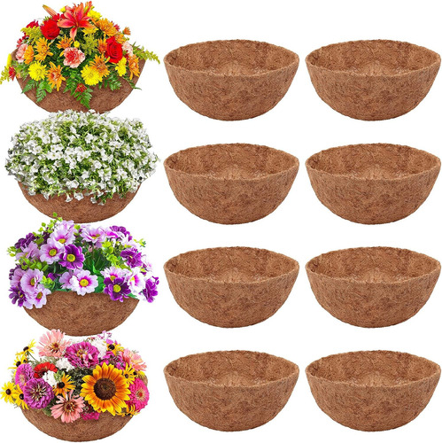 Dandat 12 Pcs Coco Forro De Coco De 14 Pulgadas Para Maceter
