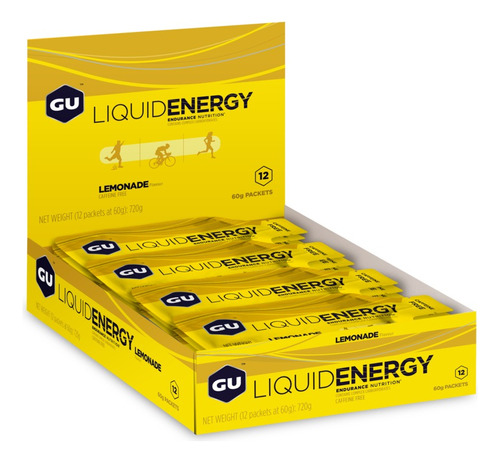12 Geles Liquid Energy Limonada | 12 Liquid Gel Gu Lemonade