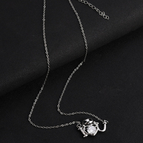 Collar Jack Skellington Ajustable Con Corazon I-u Amor