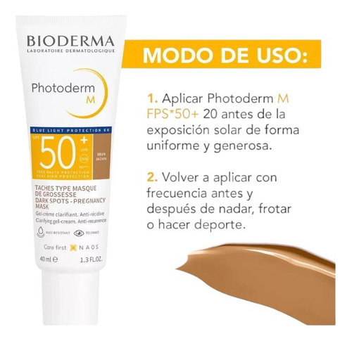Bioderma Photoderm M Spf 50+, Aclarante Melasma Manchas