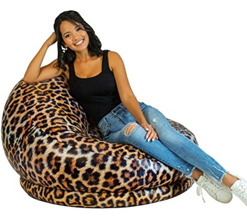 Silla Inflable Aircandy, Varios Estilos De Color (leopardo)