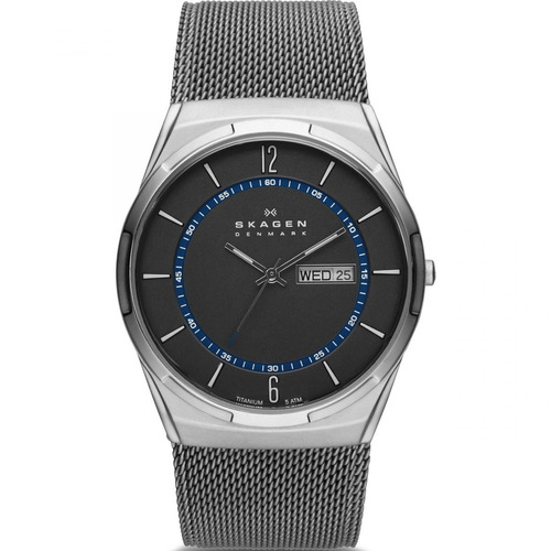 Reloj Hombre Skagen Skw6078 Caja De Titanio Mesh Acero Inox.