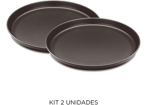 Kit 2 Moldes Para Pizza 30cm. - Tramontina