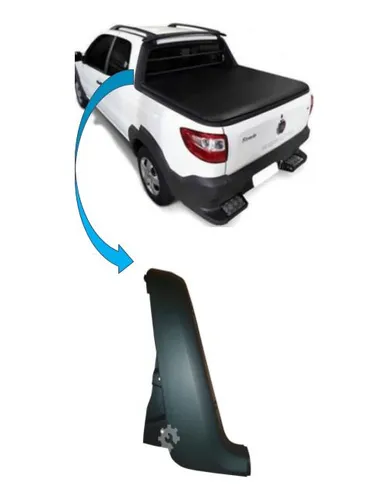 comprar Moldura Coluna Esquerda Caçamba Fiat Strada 2013 2020
