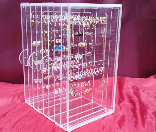 Organizador De Aretes Y Collares Joyero Deslizable