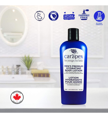 Loción Corporal Carapex Para Hombres Loción De Cuerpo Hidrat