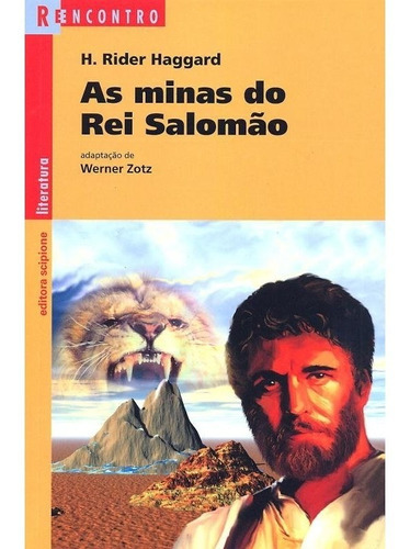 As Minas Do Rei Salomão: As Minas Do Rei Salomão, De Haggard, H. Rider. Editora Scipione - Paradidatico (saraiva), Capa Mole Em Português