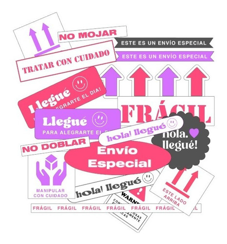Stickers Pegatinas Etiquetas Pack Paquetes 