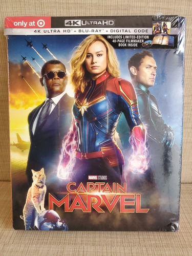 Captain Marvel Capitana Blu Ray 4k Libro Pelicula Avengers